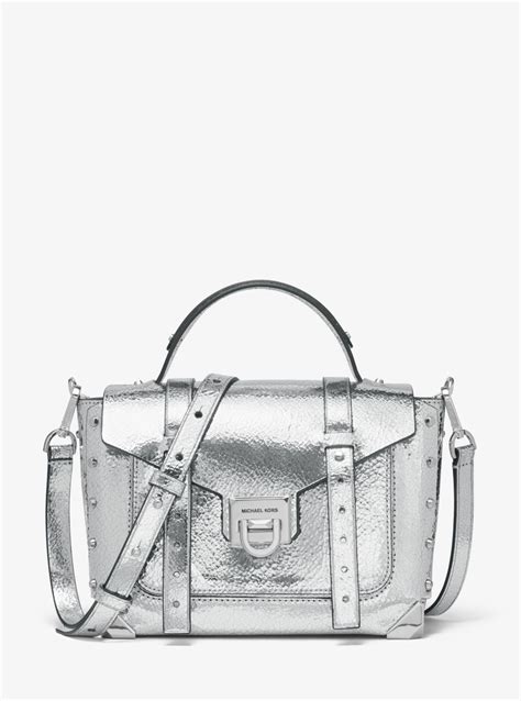 brooklyn satchel michael kors|Michael Kors manhattan silver bag.